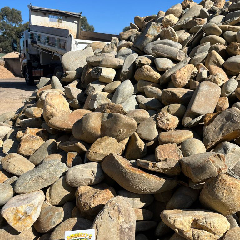 cannonball pebbles Donnelly's Landscape Supplies
