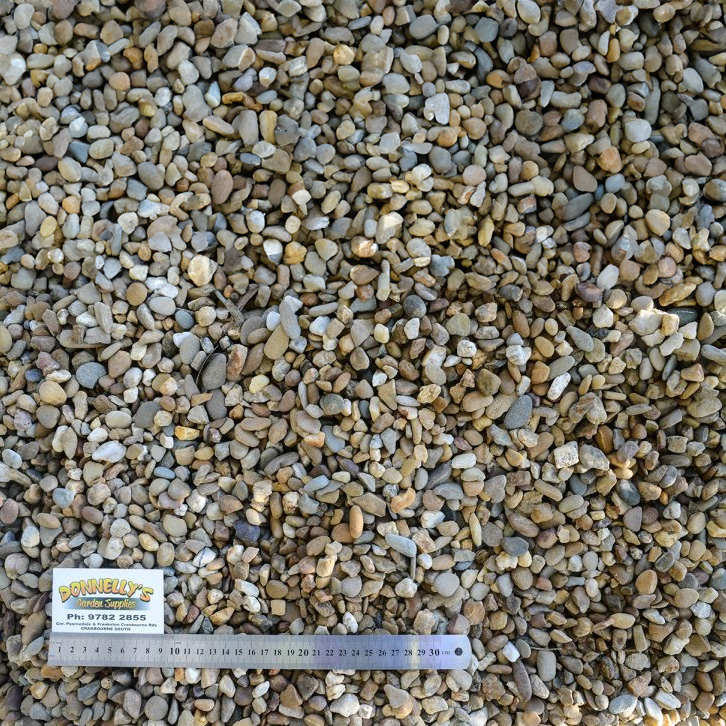 14mm flat river pebbles